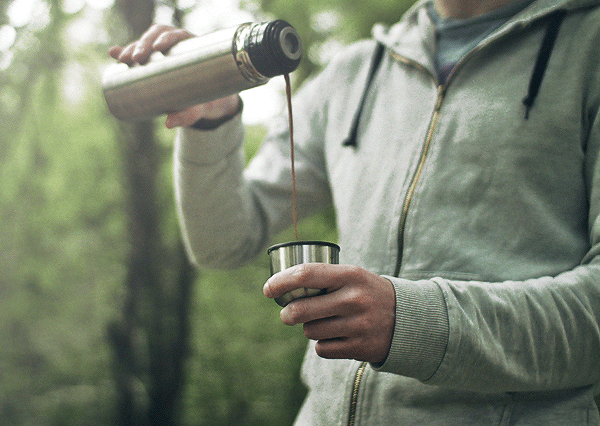 GIF of person pouring coffee.