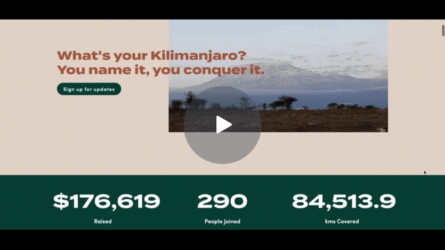 What's your Kilimanjaro campaign screen record.