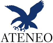 Blue eagle logo with the word 'ATENEO' below it.