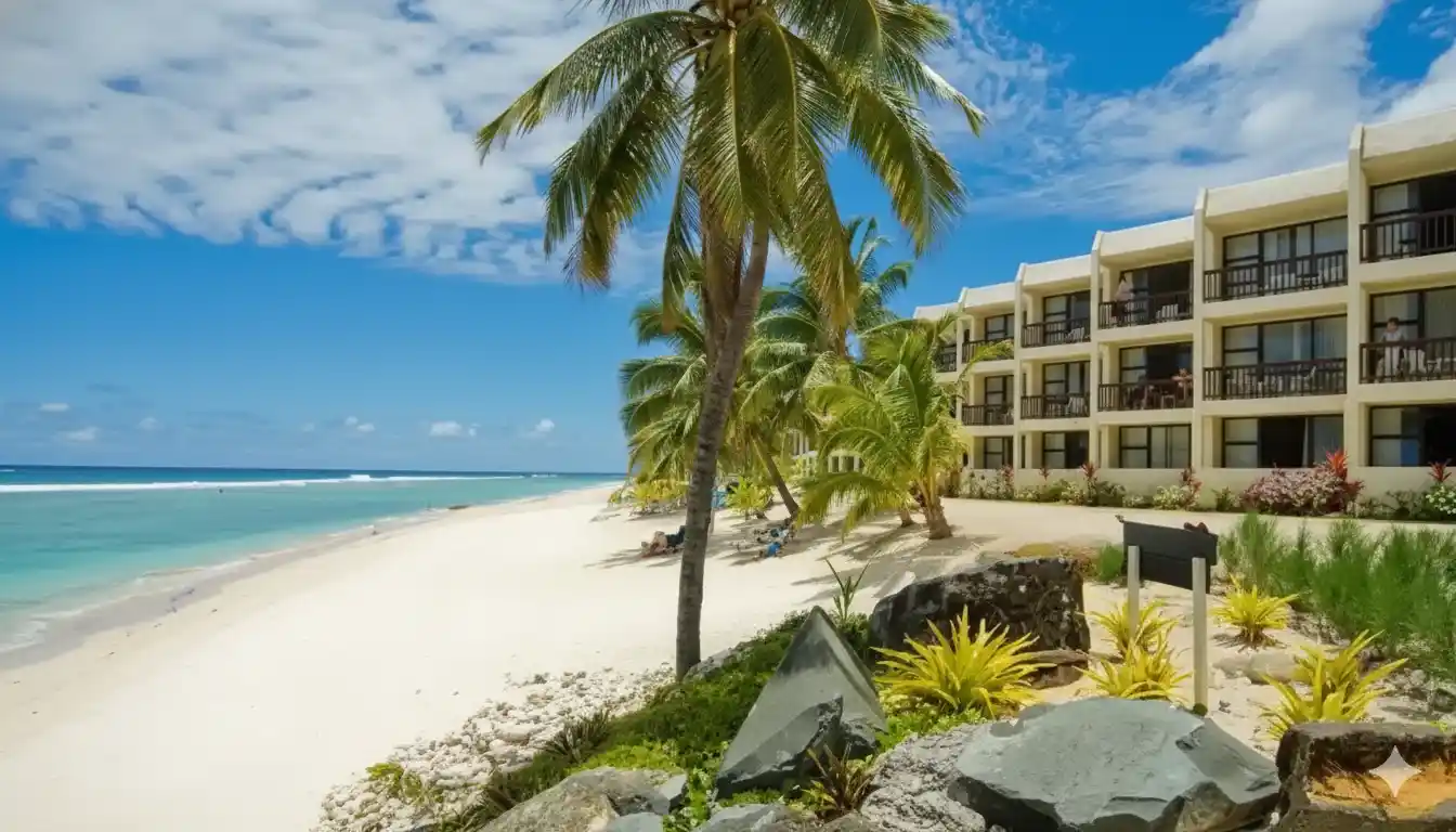  Scenic view of the ocean and mountains from a hilltop, showcasing the natural beauty of the landscape.