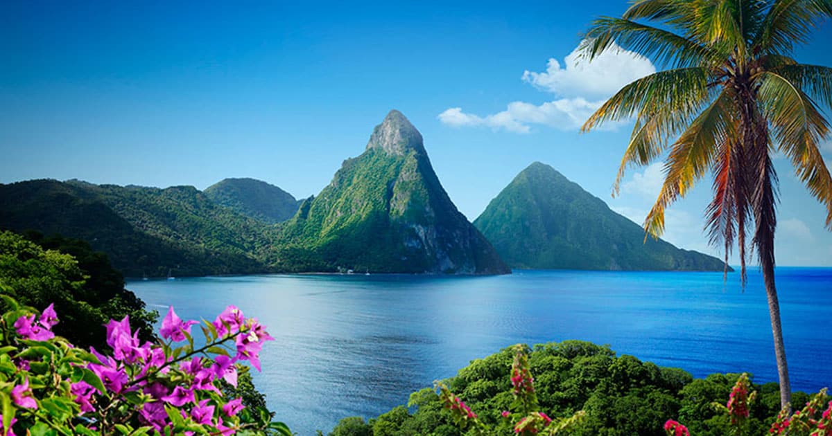 Saint Lucia citizenship by investment Piton mountains Caribbean passport