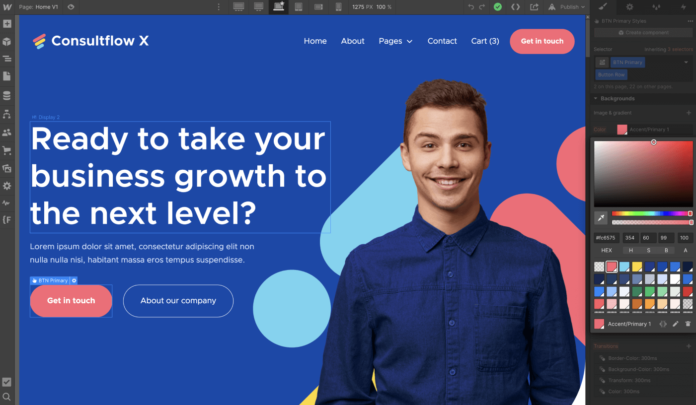 Colors - Consultflow X Webflow Template