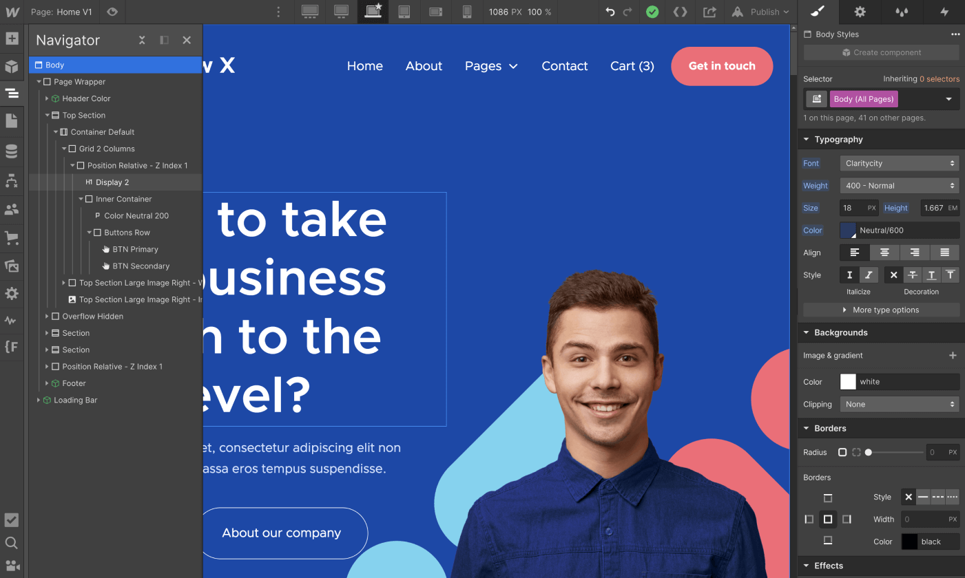 Typography - Consultflow X Webflow Template