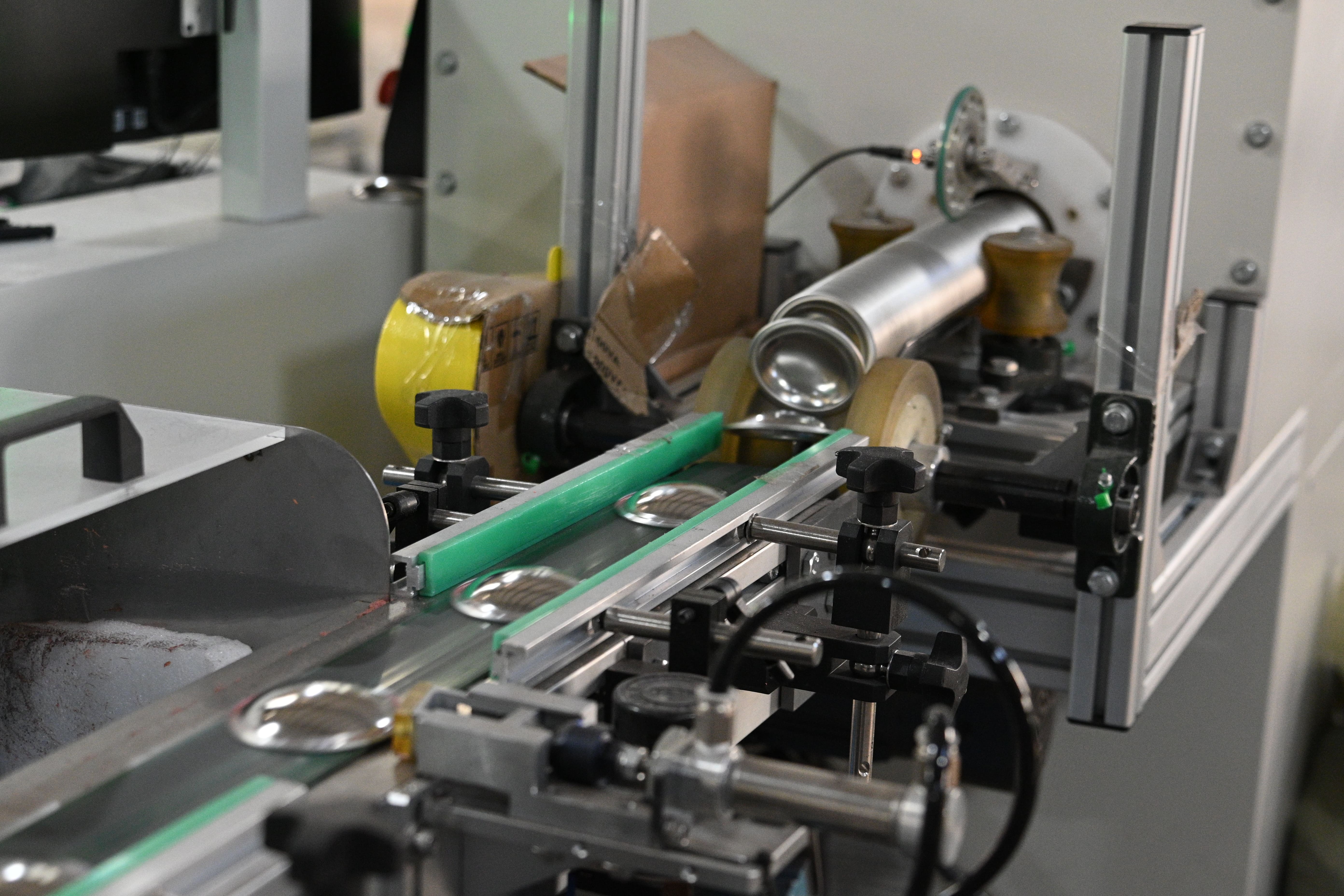 battery packs in open workspace