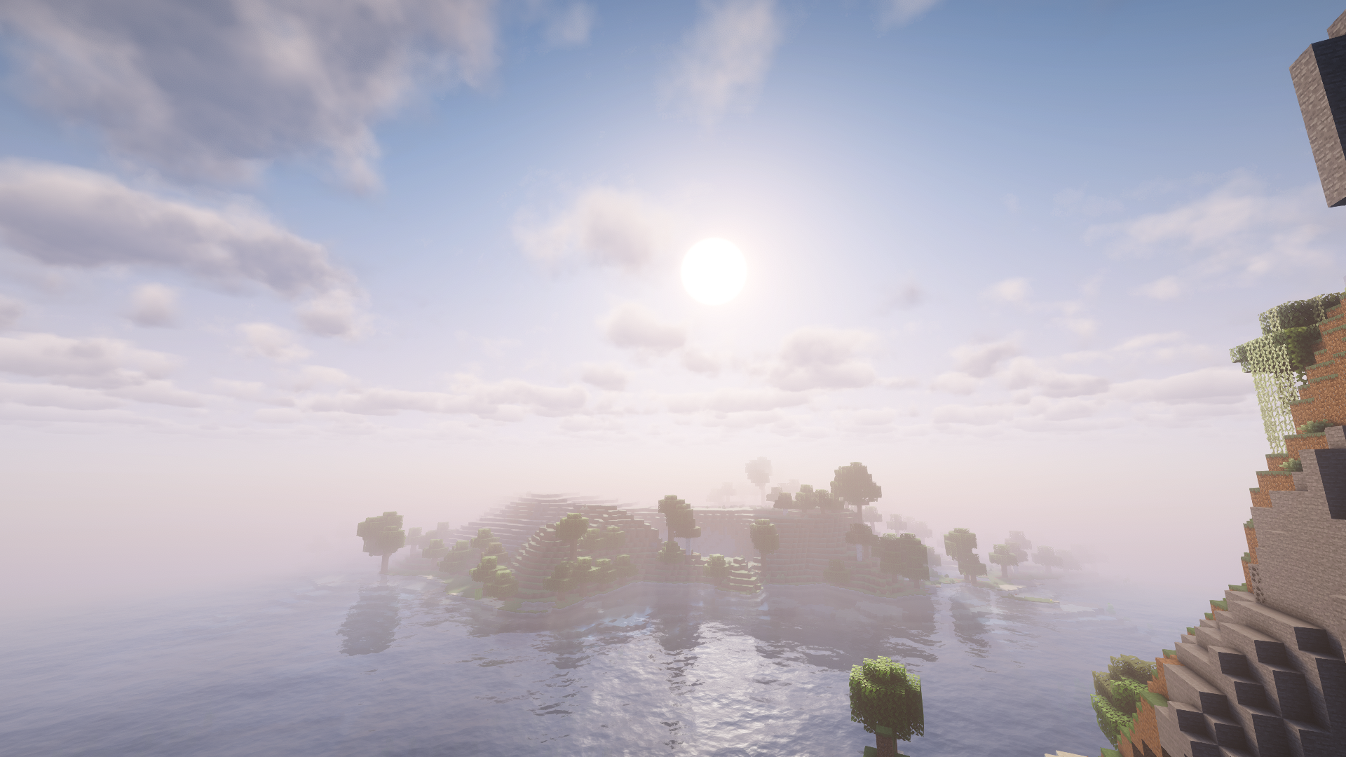 Landscape from the Cosmic Visionaires Minecraft community server