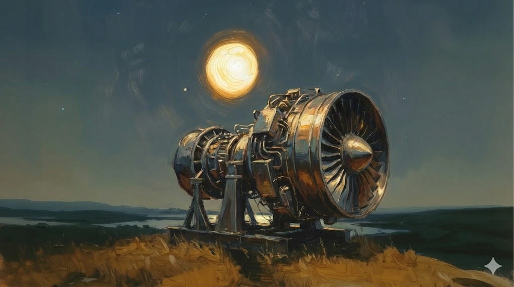 image of a gas turbine