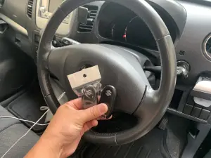 ワゴンRのスマートキーと非常用キー-カギの110番佐世保(有)防犯システム