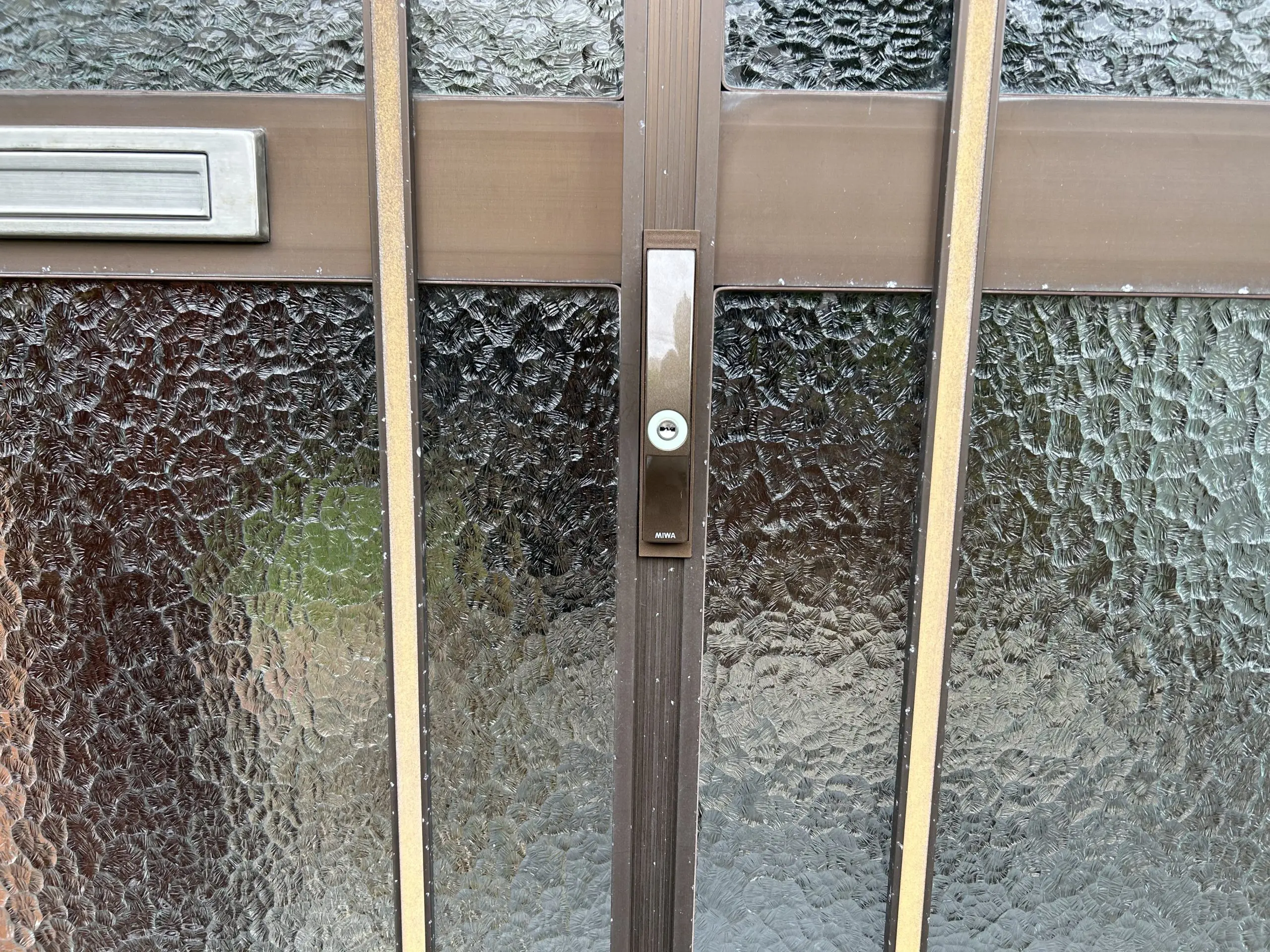 施工後の引き戸鍵（吉井町）