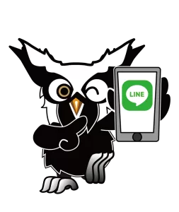 LINEで問い合わせキャラクター