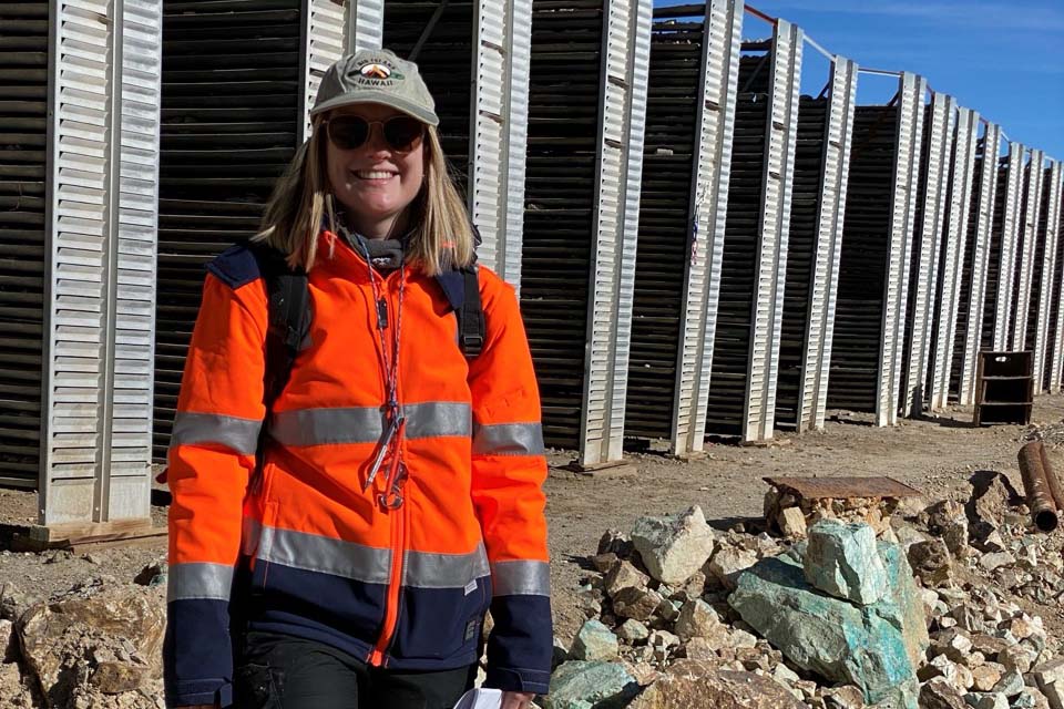 Kate Cocker in the field 