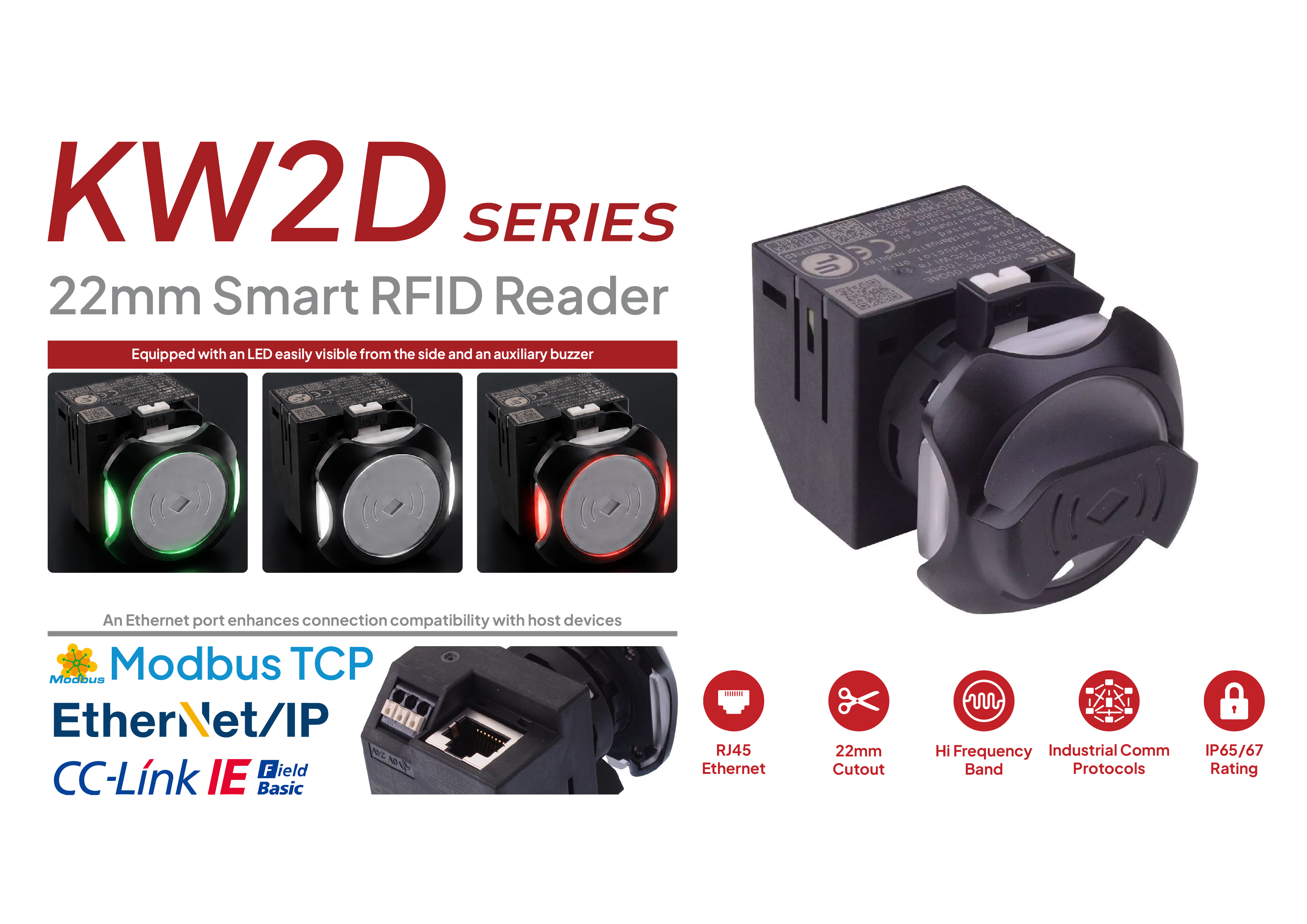 IDEC KW2D Smart RFID Reader untuk Industrial Access Control & Machine Traceability