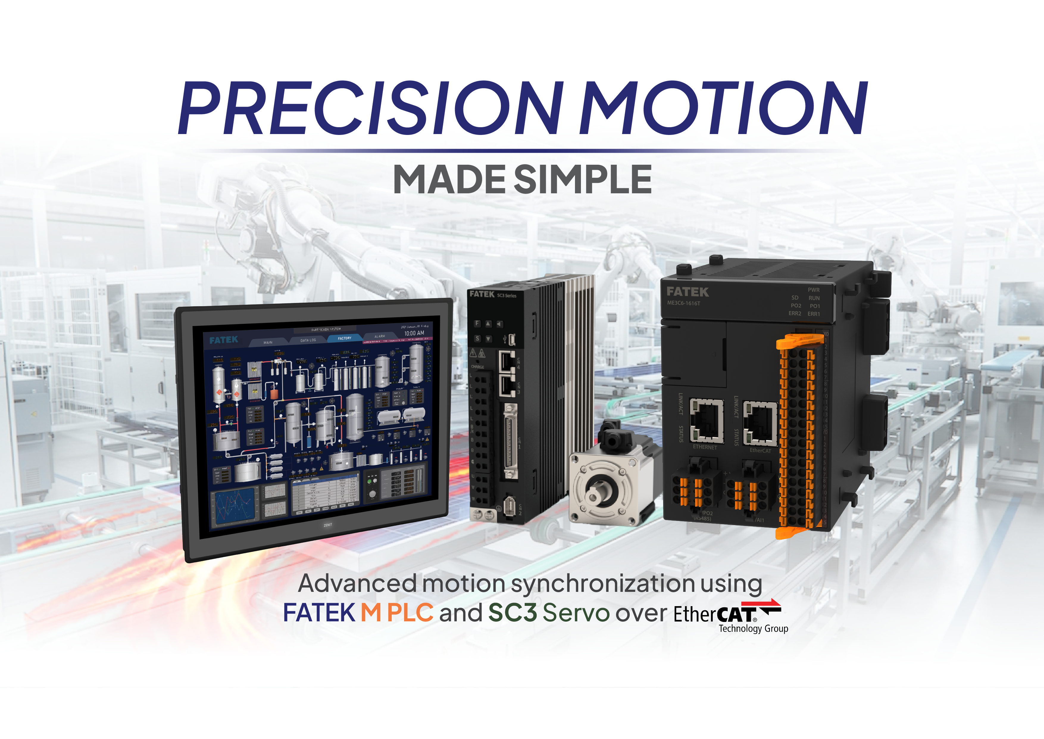 Precision Motion Made Simple dengan FATEK M PLC & SC3 Servo via EtherCAT