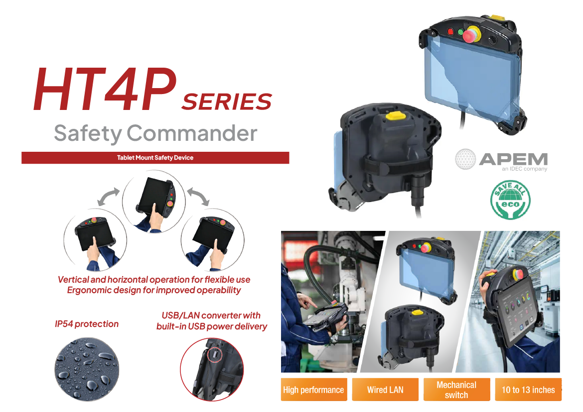 IDEC HT4P Safety Commander: Tablet Mount Safety Device
