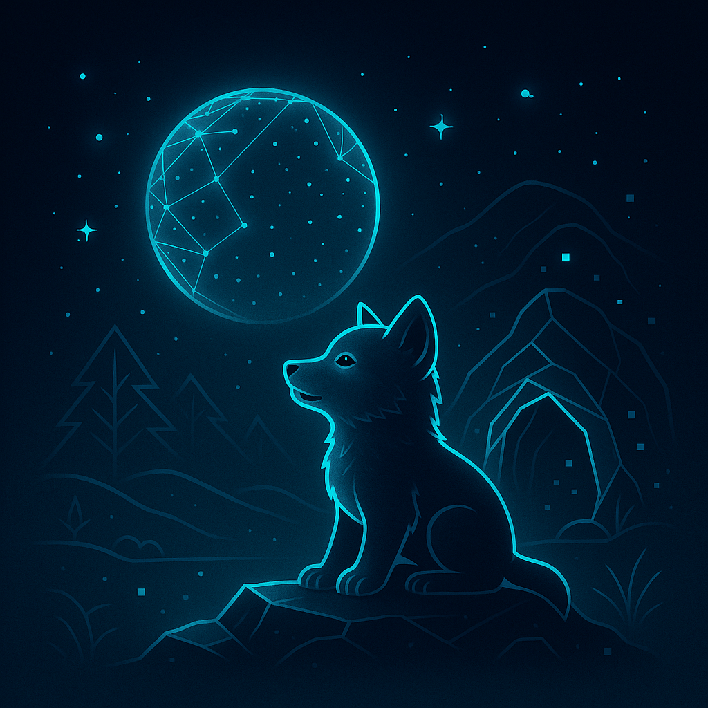 Pack Louveteau : Illustration symbolique du Pack Louveteau – démarrer un projet digital sur des bases claires et solides