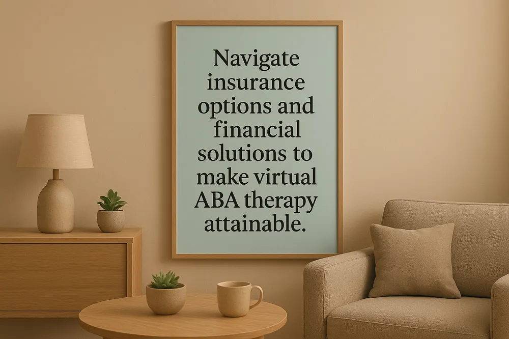 Navigate insurance options and financial solutions to make virtual ABA therapy attainable.