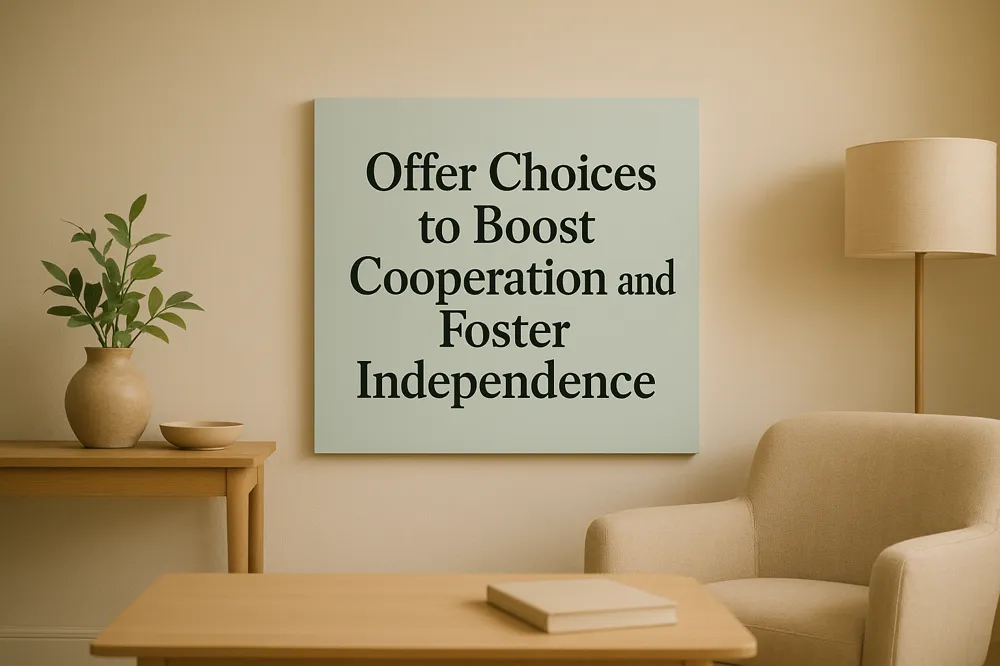 Offer Choices to Boost Cooperation and Foster Independence