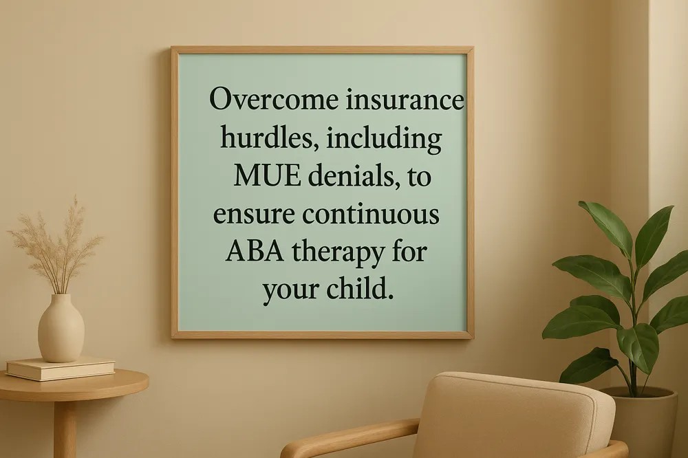 Overcome insurance hurdles, including MUE denials, to ensure continuous ABA therapy for your child.