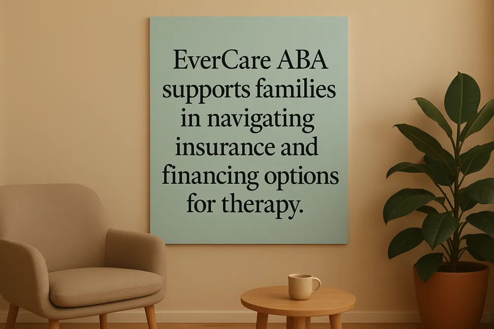 EverCare ABA supports families in navigating insurance and financing options for therapy.