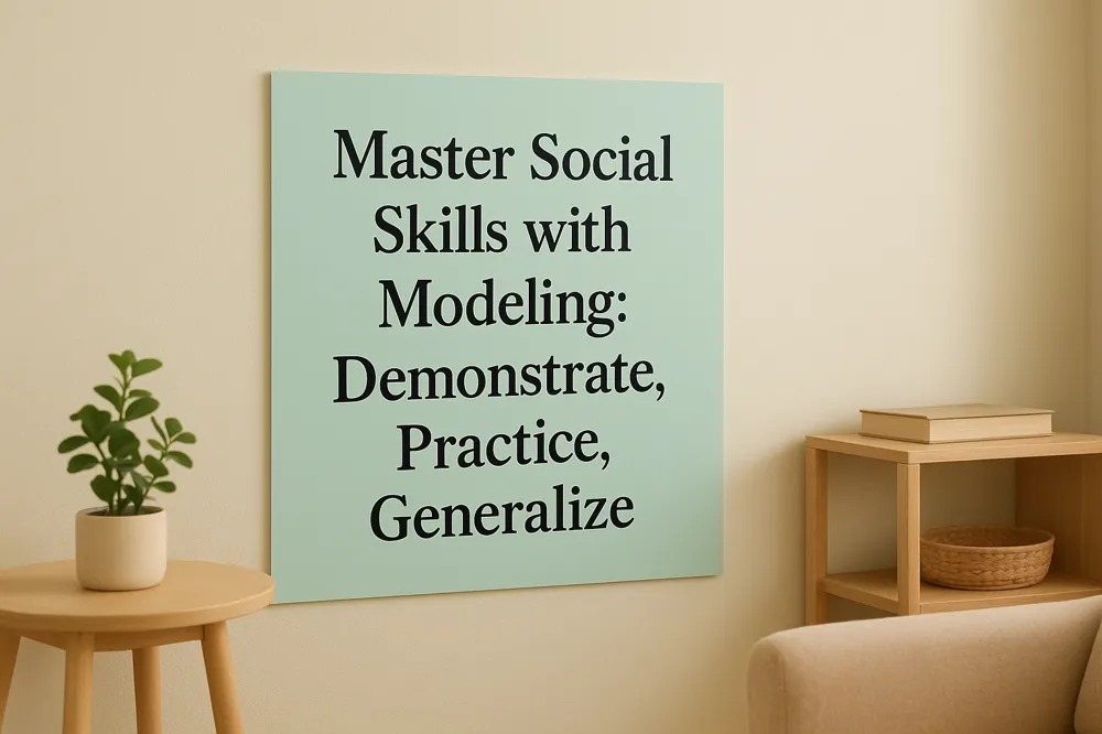 Master Social Skills with Modeling: Demonstrate, Practice, Generalize