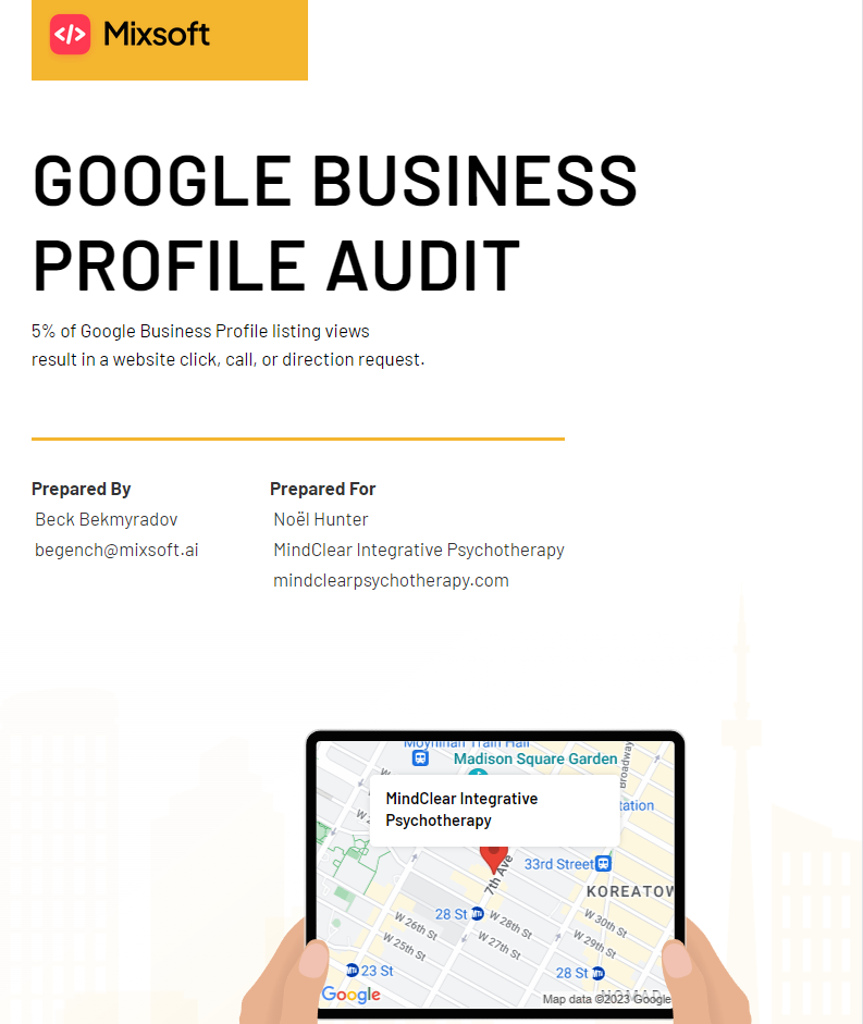 GBP report cover sample