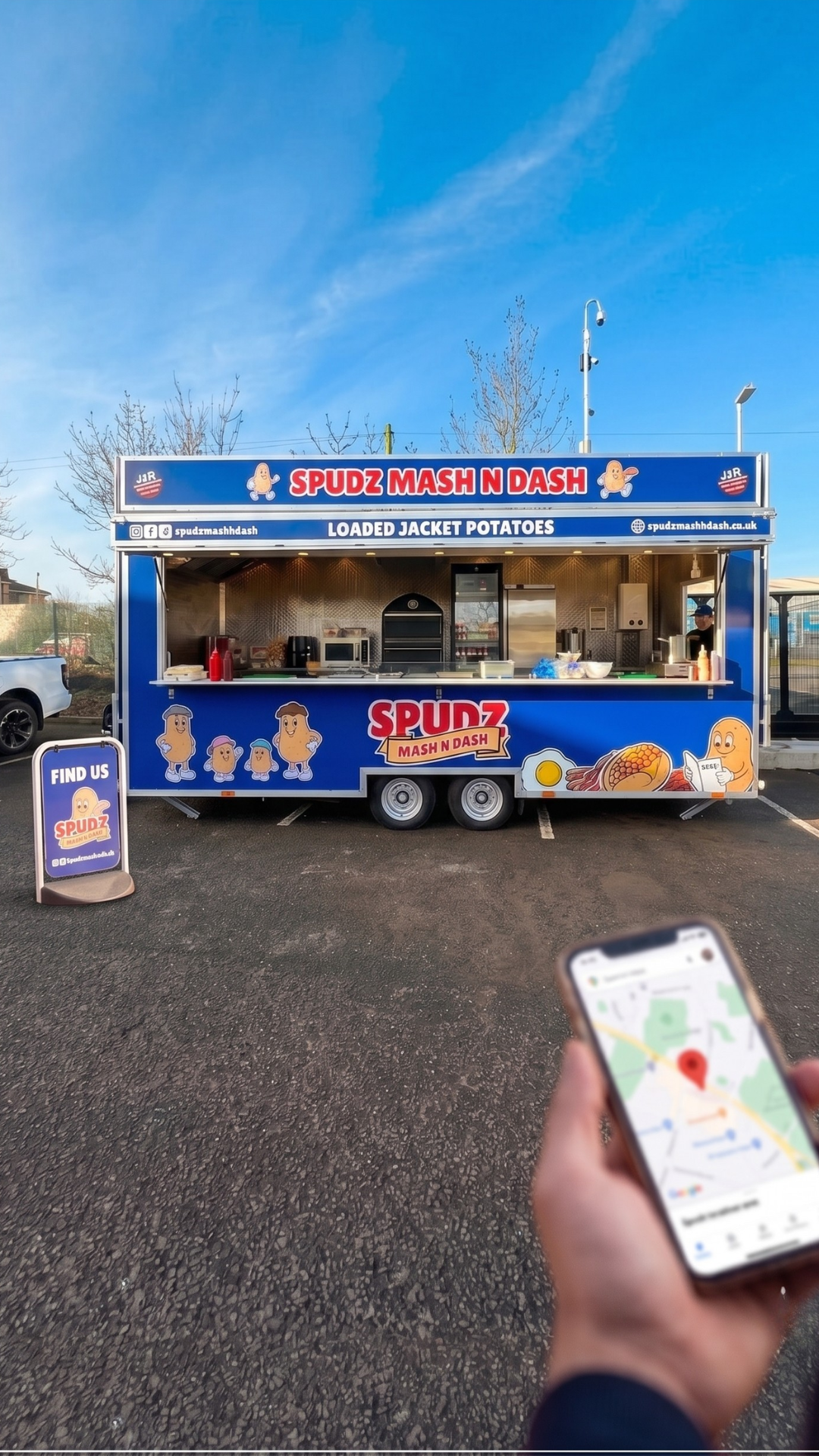 Food truck parked in J&R Storage compound
