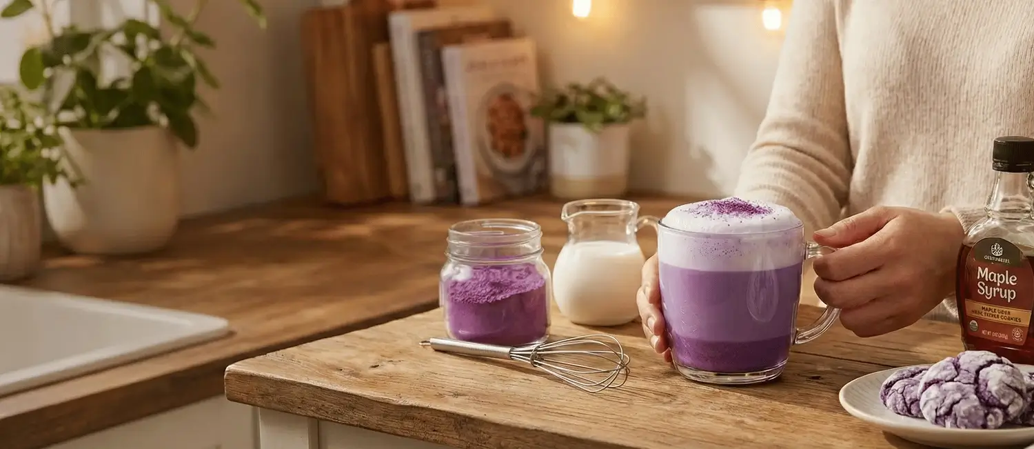 Ube Latte Maison : La Recette Virale en 5 Minutes Chrono
