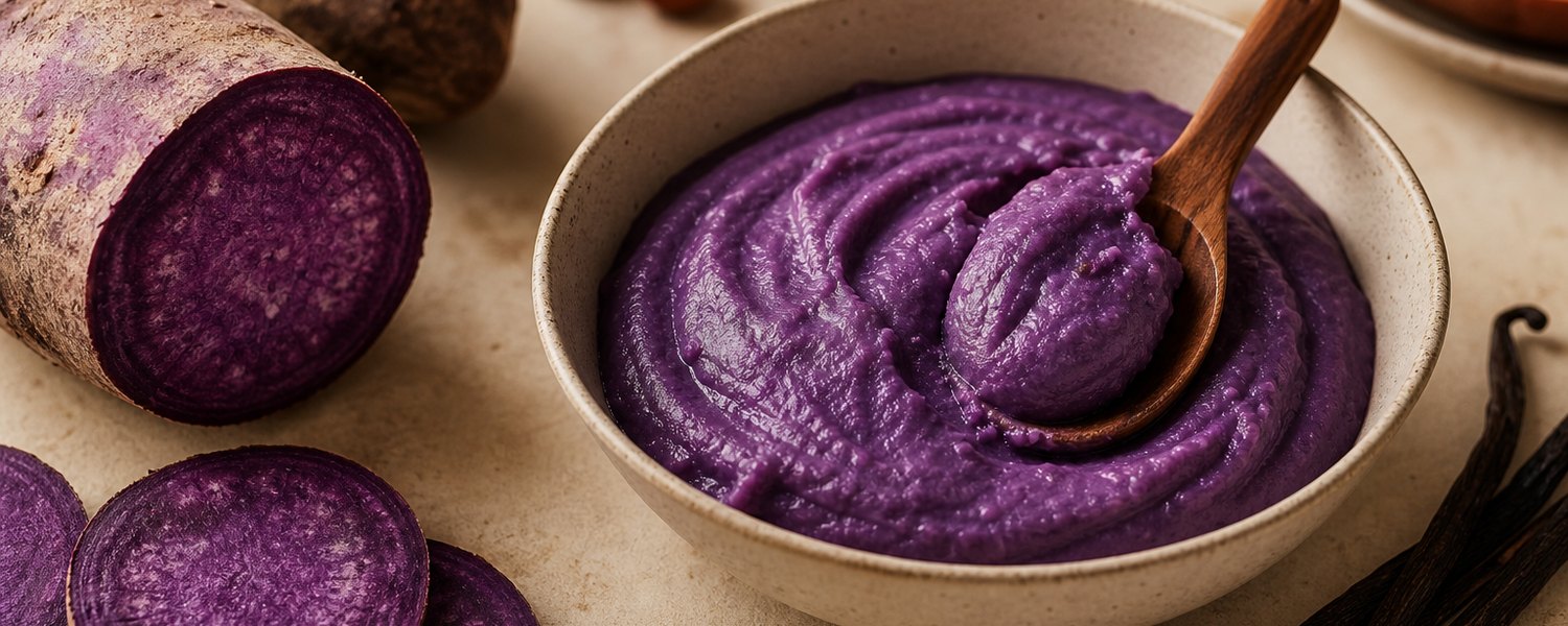 Quel goût a l’ube ? Vanille, noisette, patate douce ?