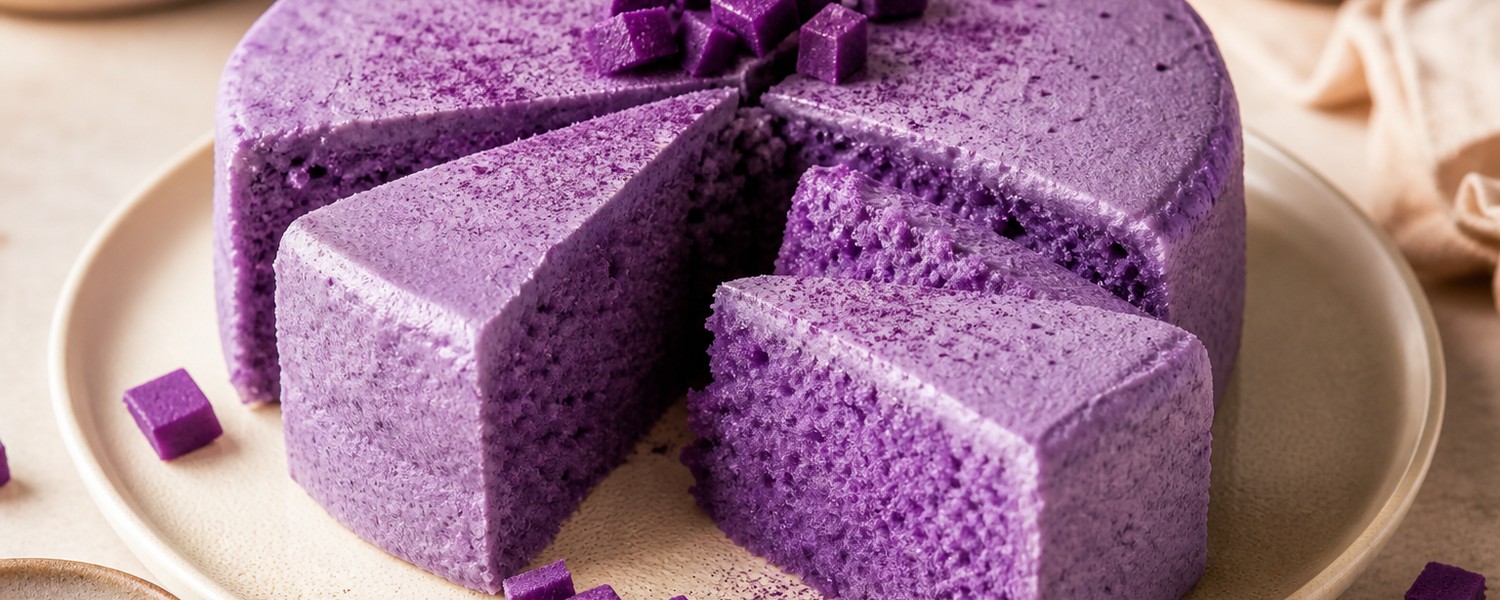 Ube cake : recette du gâteau violet moelleux