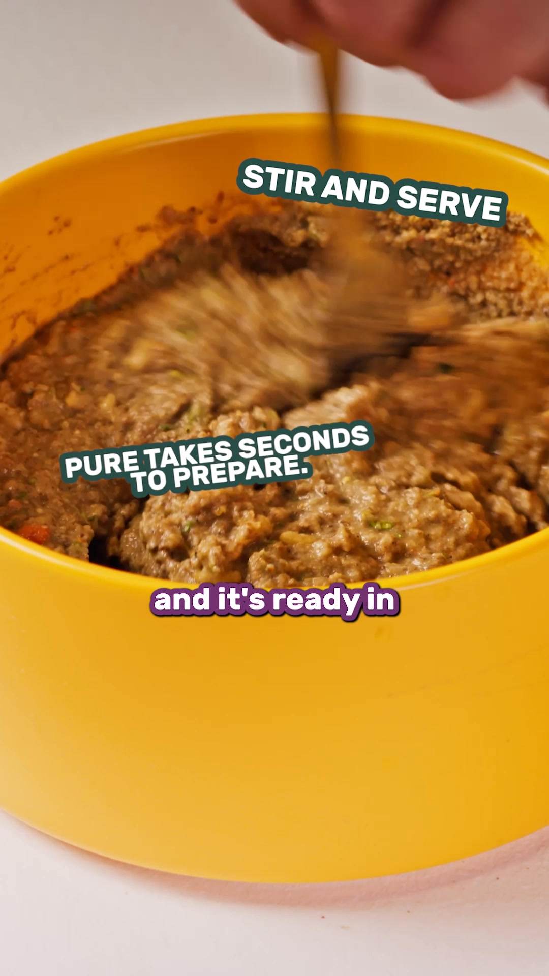 Pure Pet Food Facebook ad example, live 30+ days