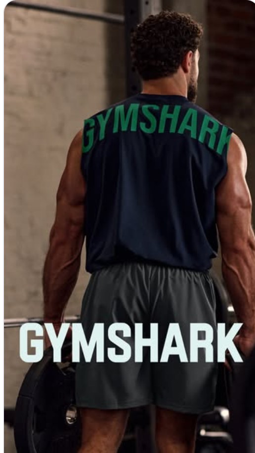 Gymshark Meta ad, training vest