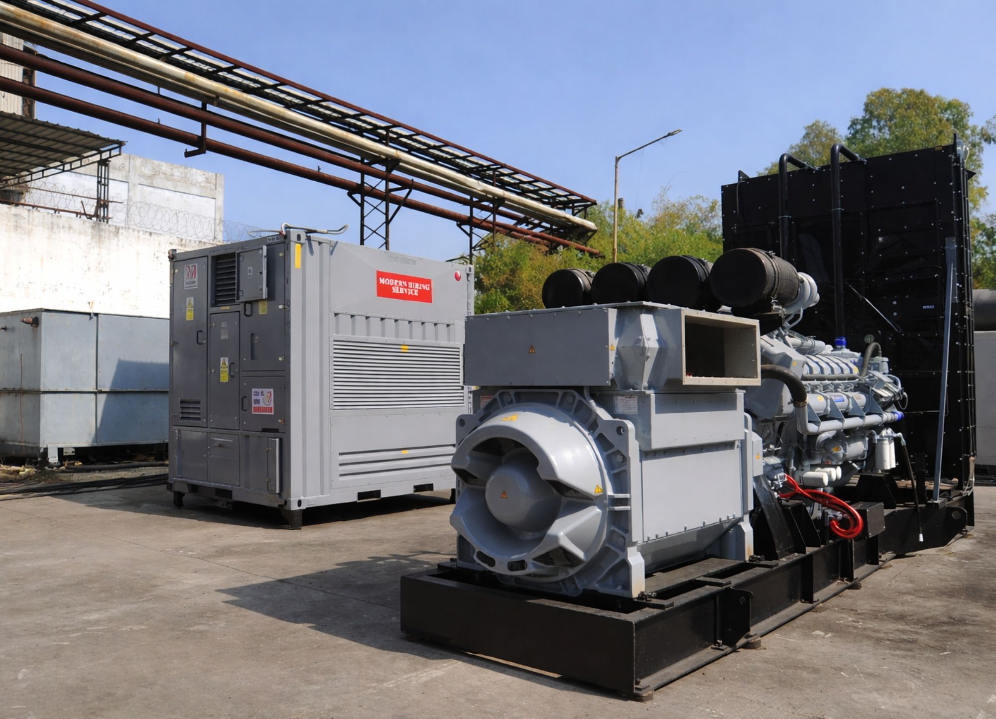 Lineup of various white industrial cooling and load bank machines with CRESTCHIC branding on a black background.