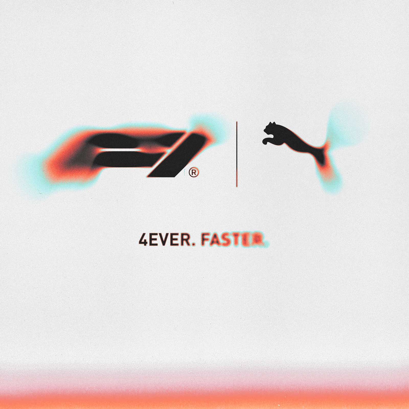 FILA and Puma logos side by side with the slogan '4EVER. FASTER.' below them.