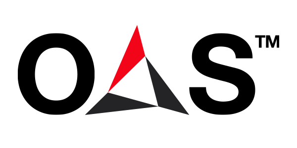 Airoh brand logo featuring a stylized triangular geometric shape with red, black, and white sections.