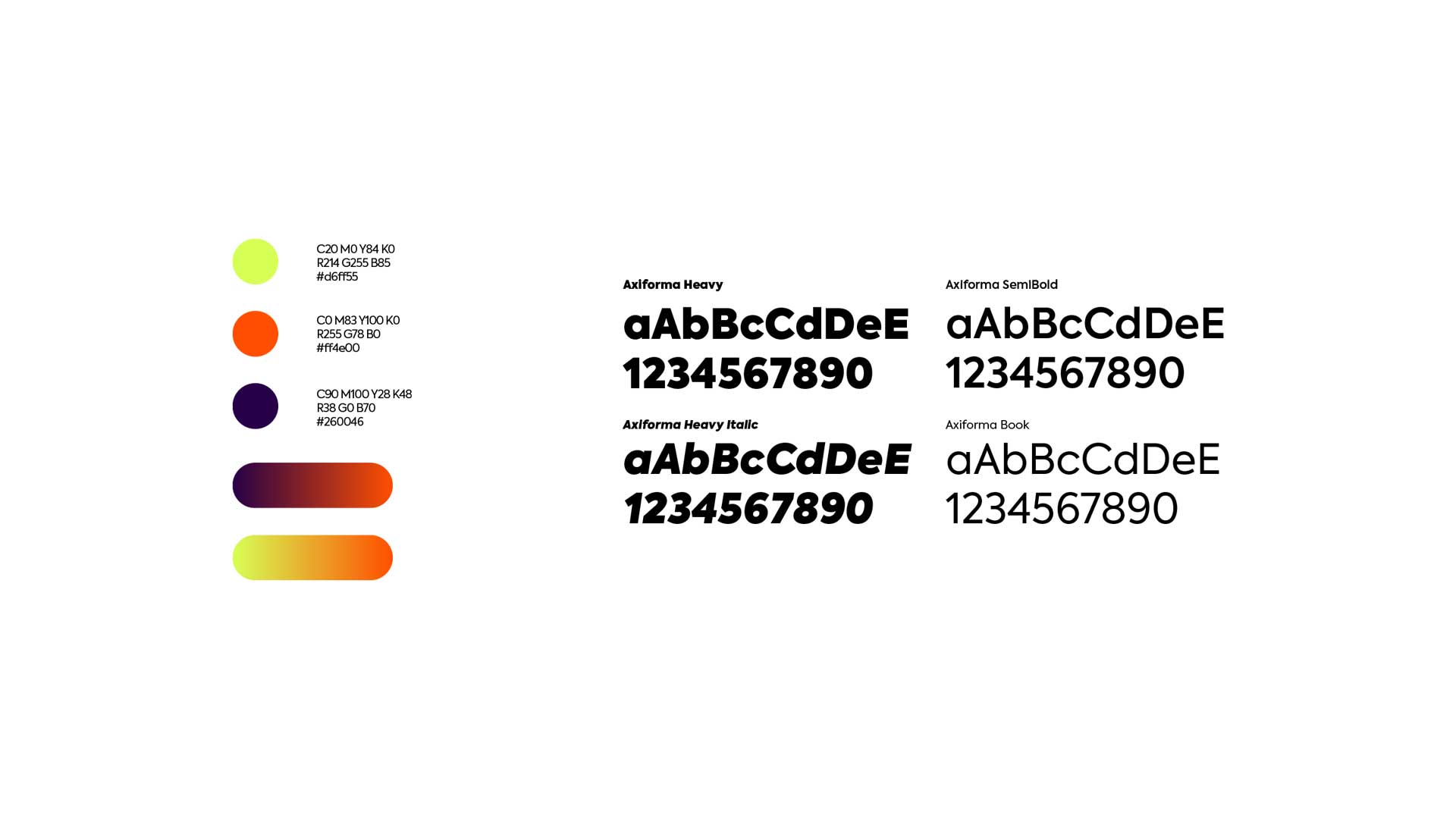 color palette and typography
