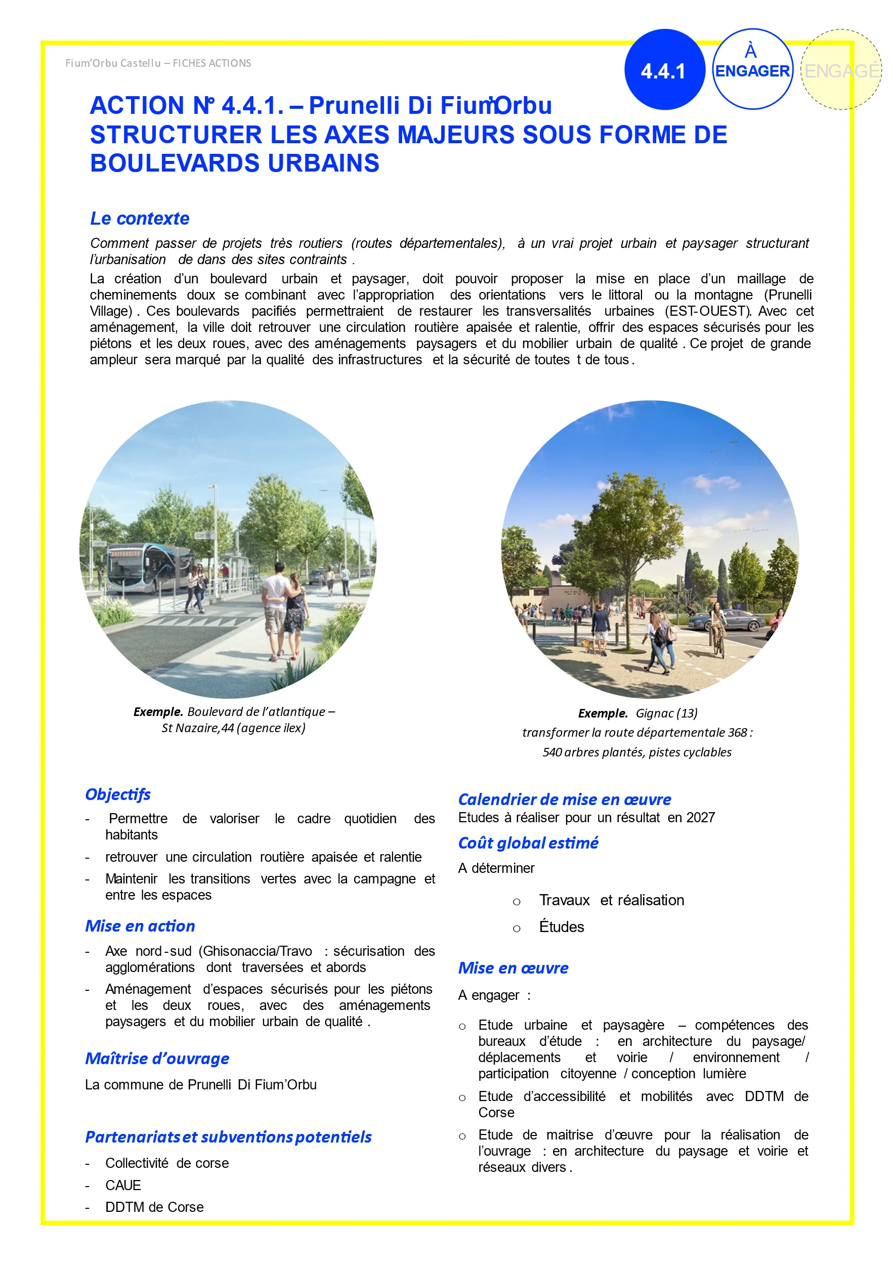 étude pré opérationnelle OPAH-RU/ORT de la Communauté de Communes Fium’Orbu Castelllu – Retranscrire le plan guide à travers des fiches actions détaillées tournées vers l’opérationnel