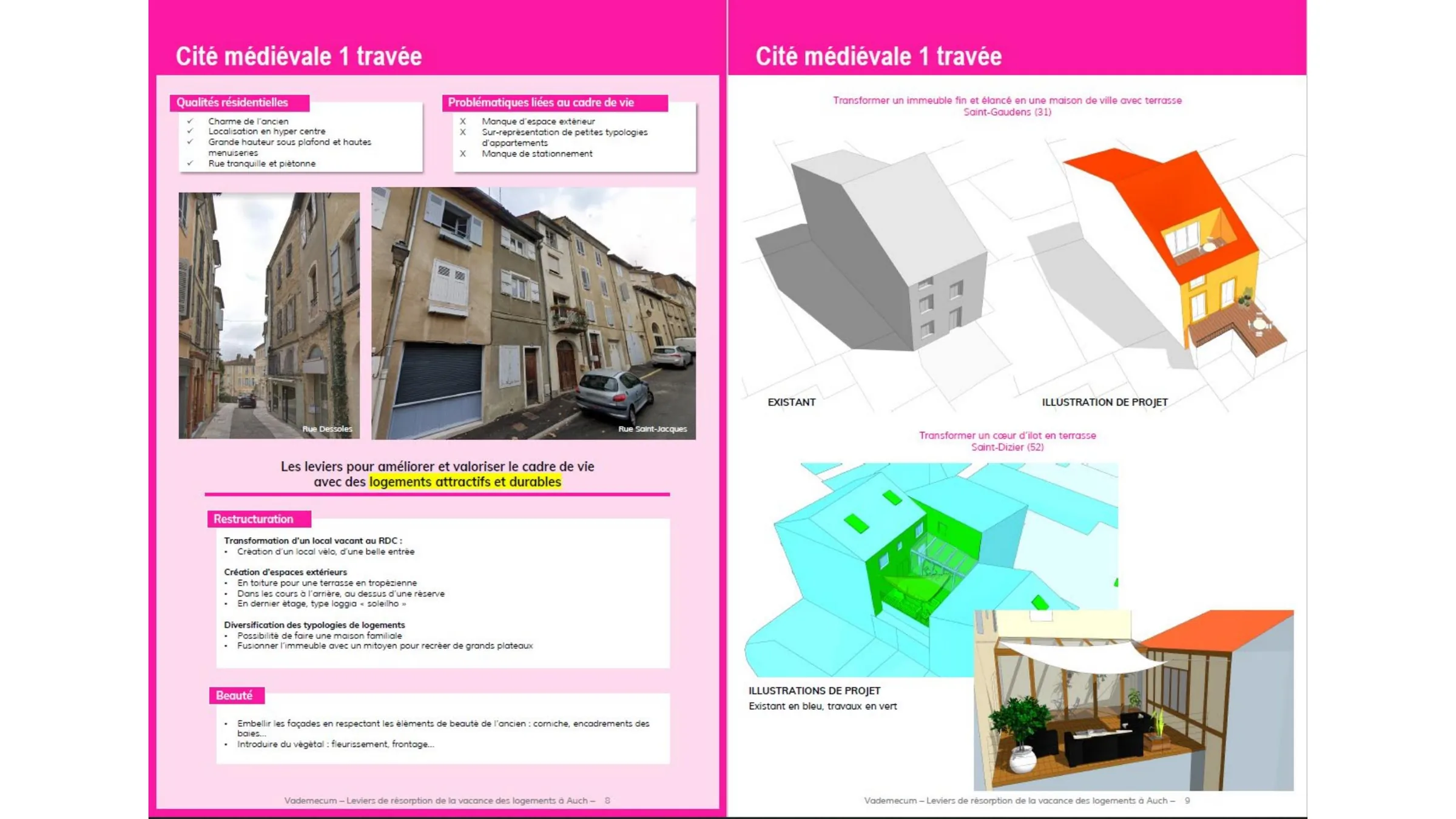 Leviers de valorisation - Cité médiévale 1 travée