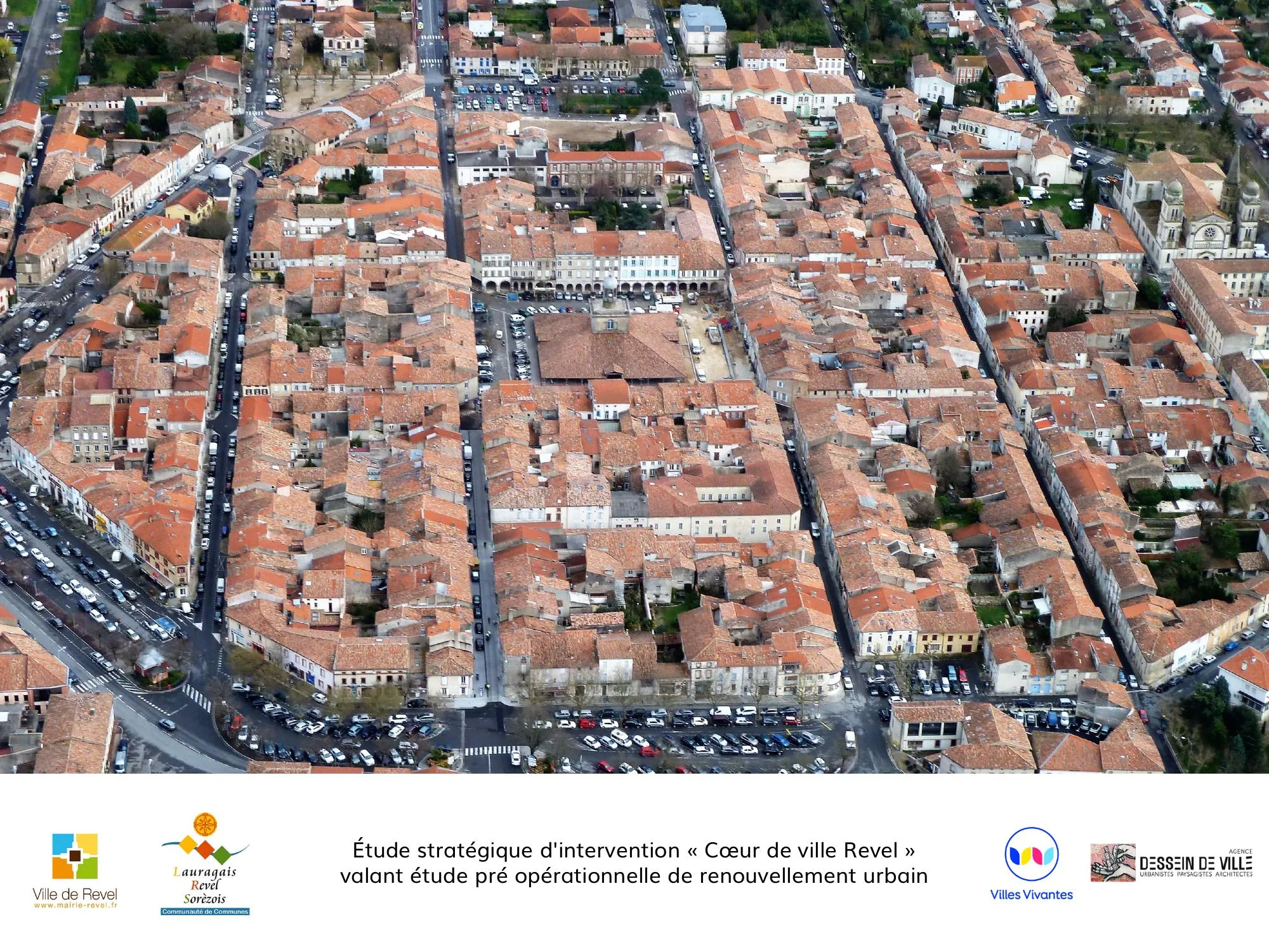 Étude stratégique d'intervention « Cœur de ville Revel », valant étude pré-opérationnelle de renouvellement urbain