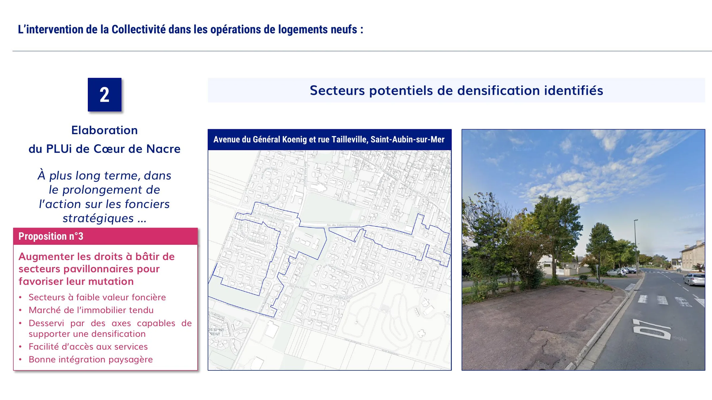 Secteurs potentiels de densification identifiés dans le cadre du PLUi