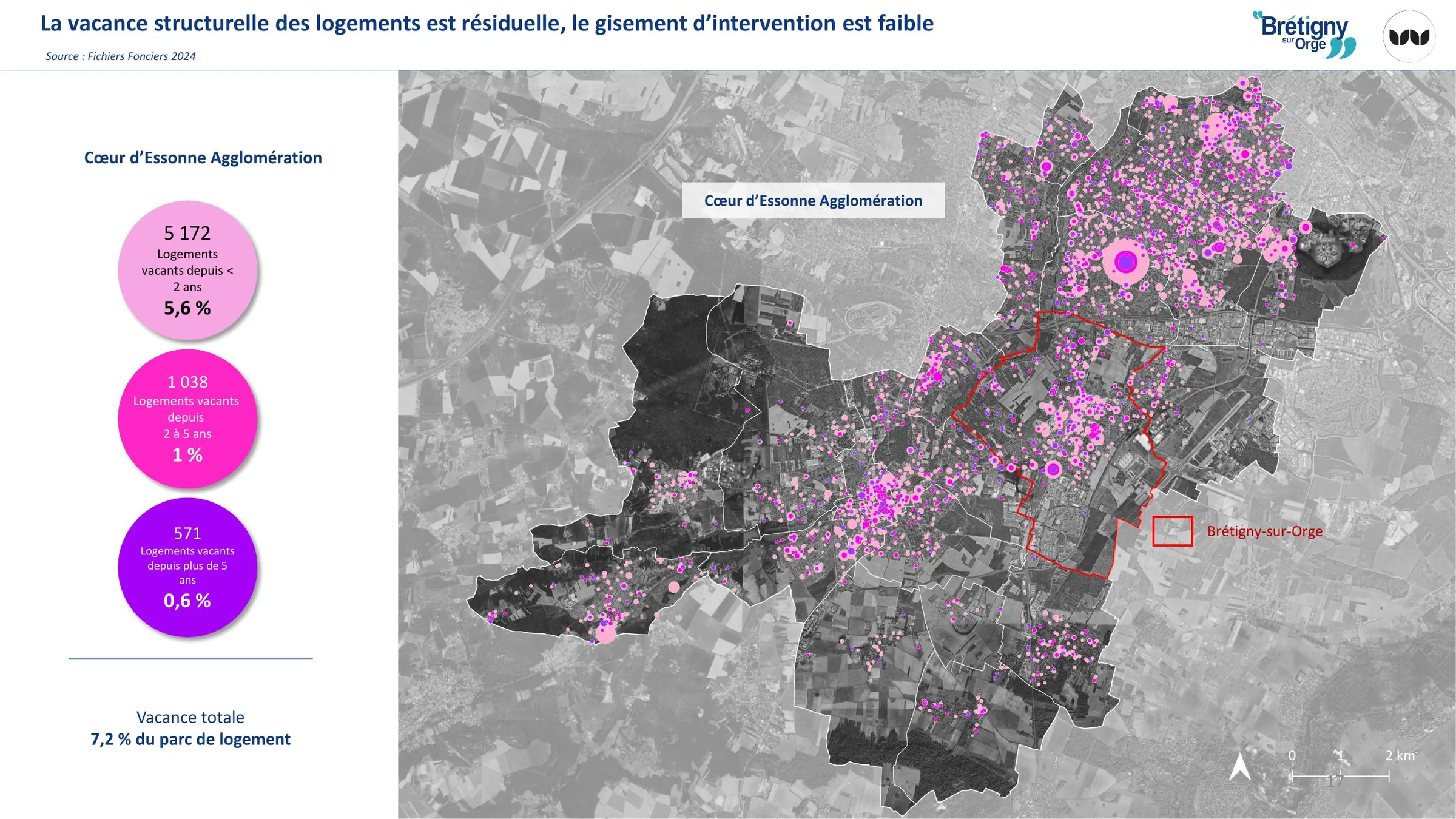 La vacance structurelle des logements est résiduelle à l'échelle de l'agglomération
