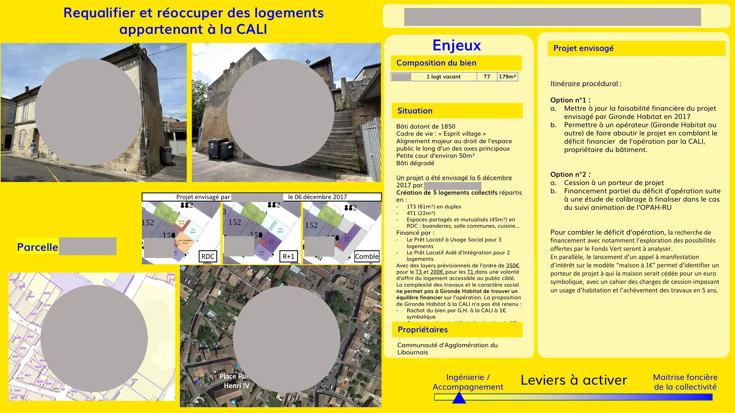 Enjeux et options procédurales pour la requalification d'un logement vacant appartenant à la CALI