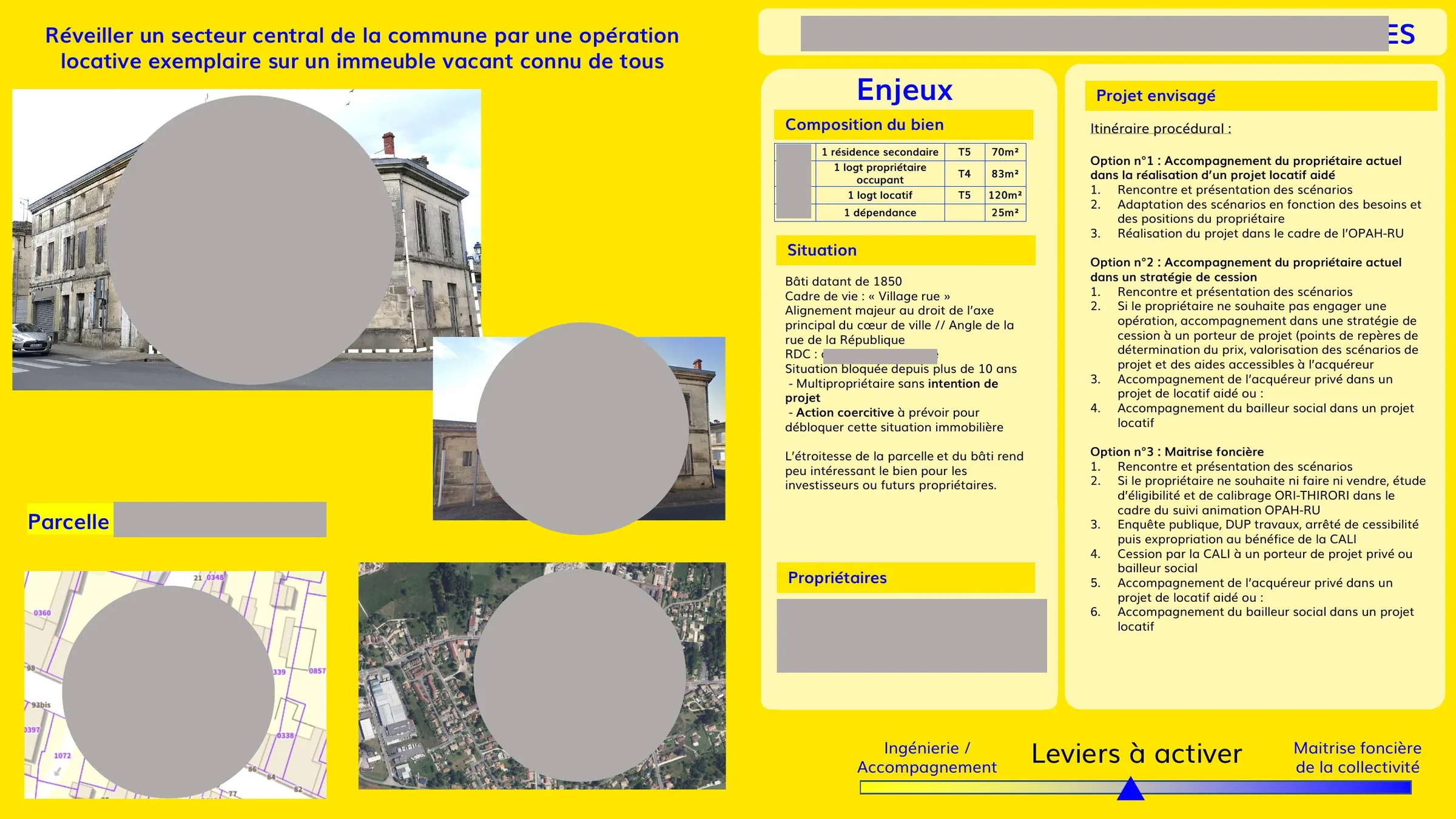 Enjeux et options procédurales pour un immeuble vacant multipropriétaire en secteur village-rue