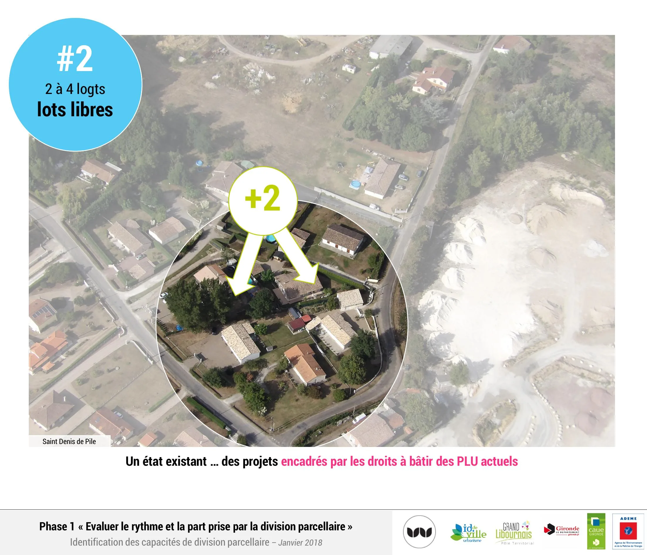Une capacité de +2 logements sur des lots libres à Saint Denis de Pile