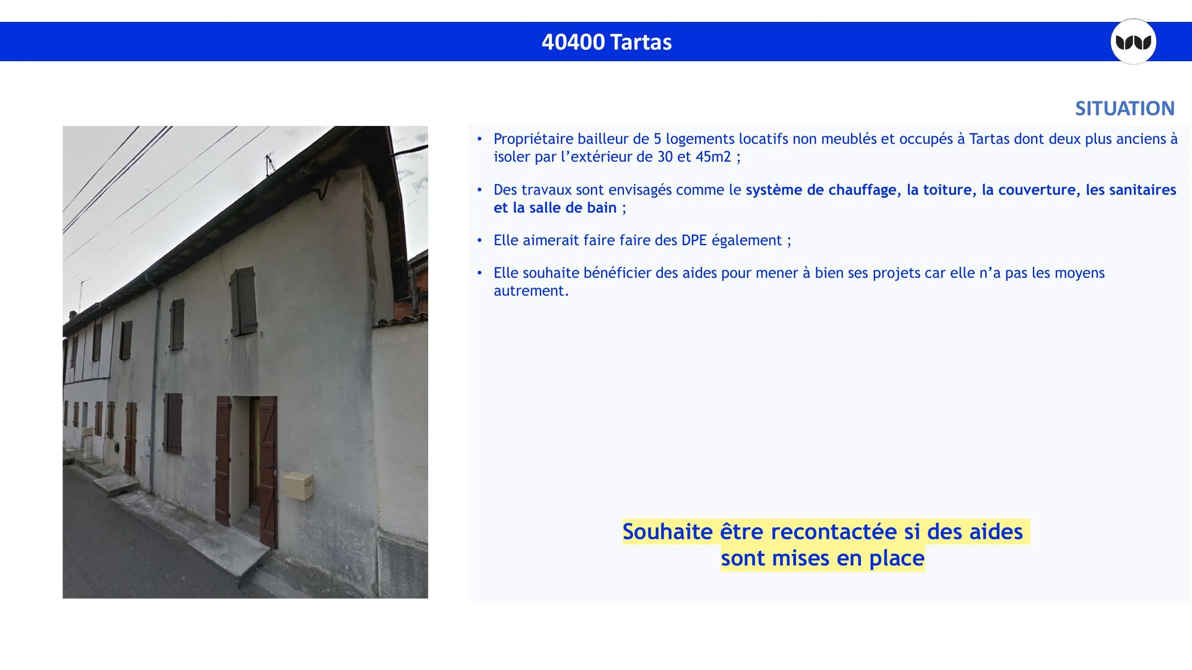 Situation d'un propriétaire bailleur de cinq logements à Tartas