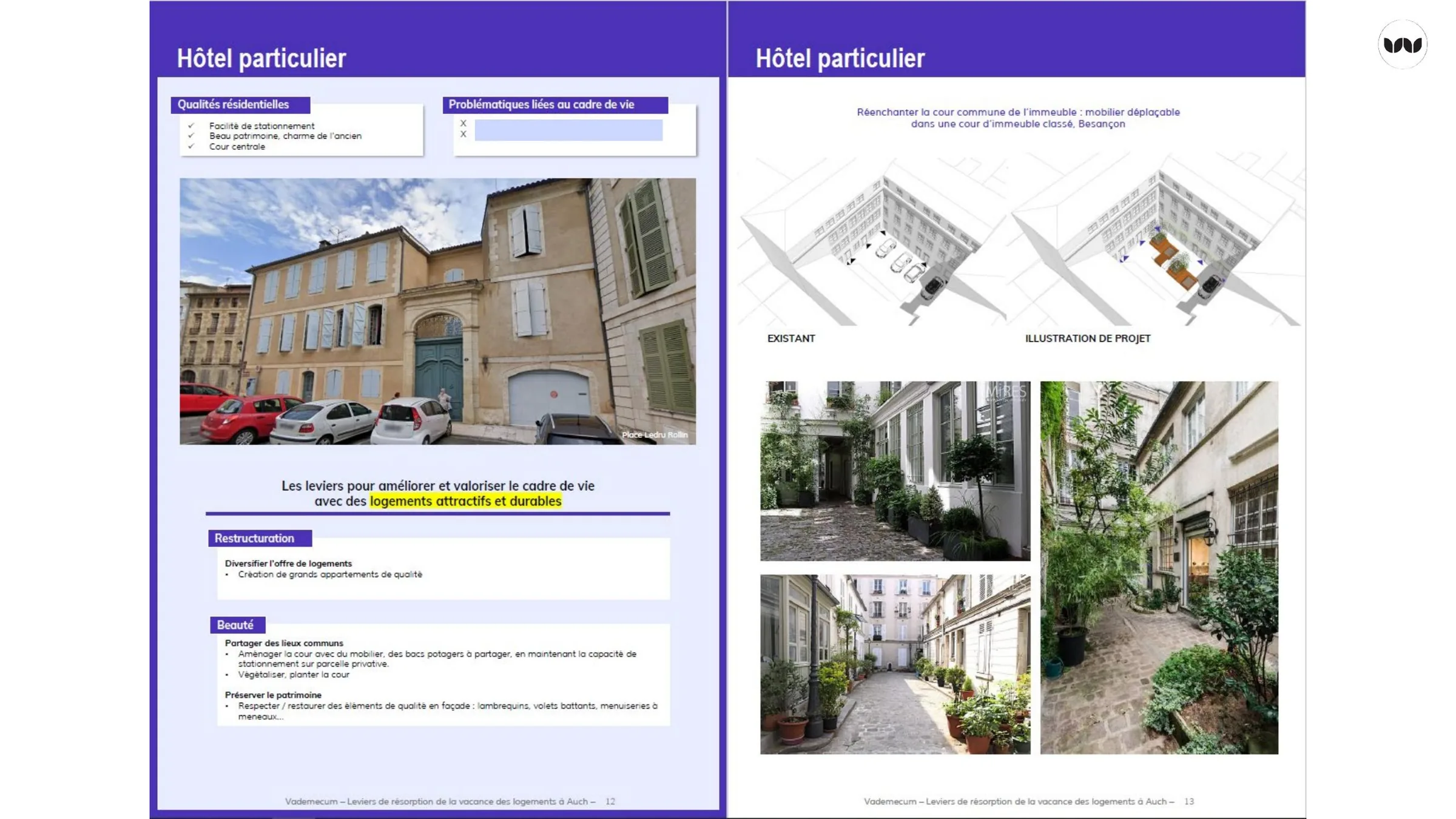 Qualités, problématiques et illustrations de projet pour l'hôtel particulier