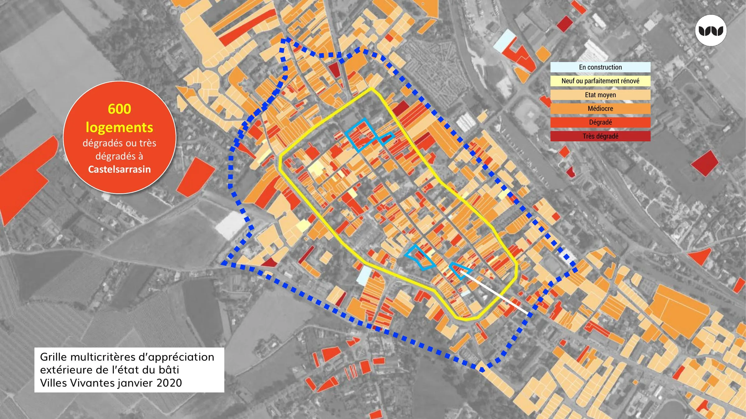 600 logements dégradés ou très dégradés identifiés à Castelsarrasin