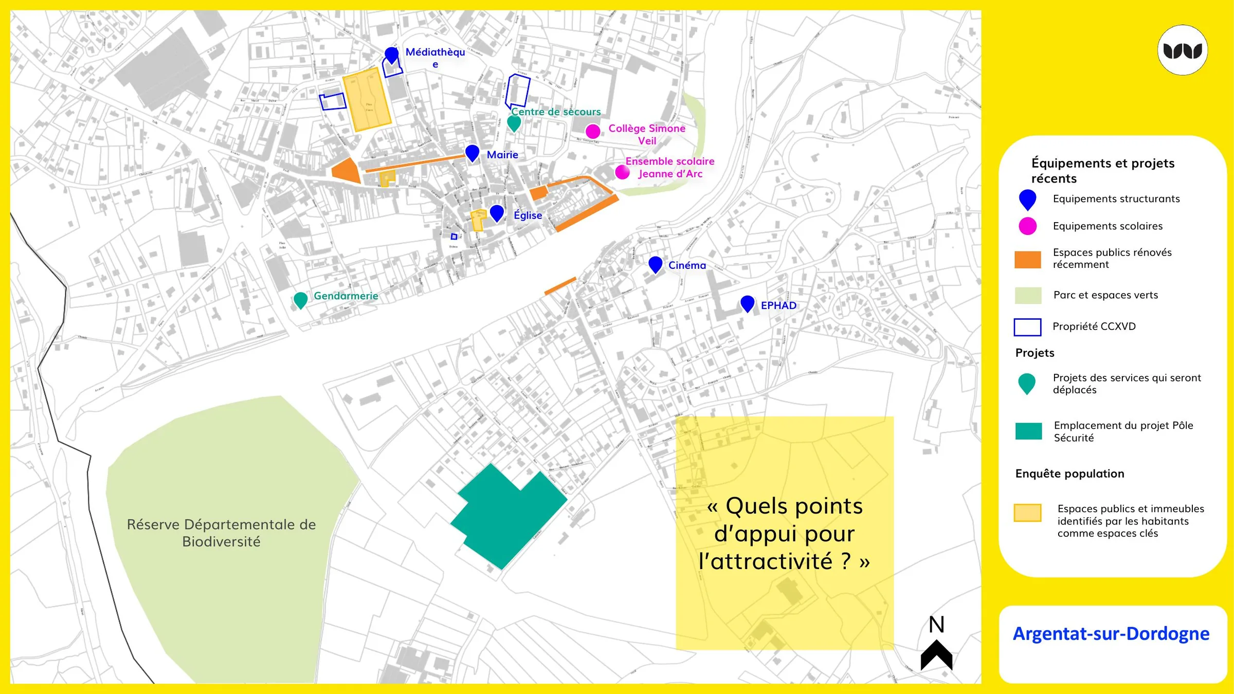 Équipements structurants et projets récents à Argentat-sur-Dordogne.