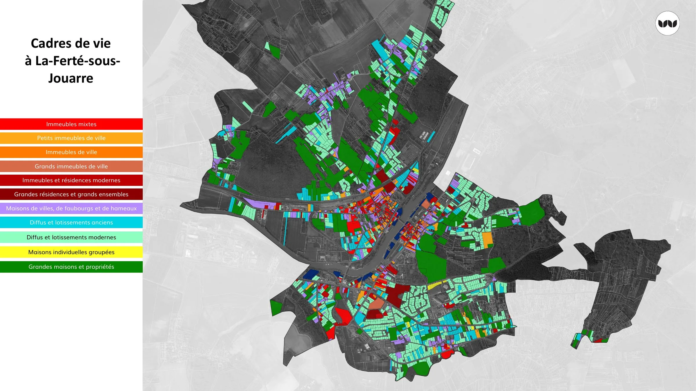 Typologies de cadres de vie recensées à La Ferté-sous-Jouarre