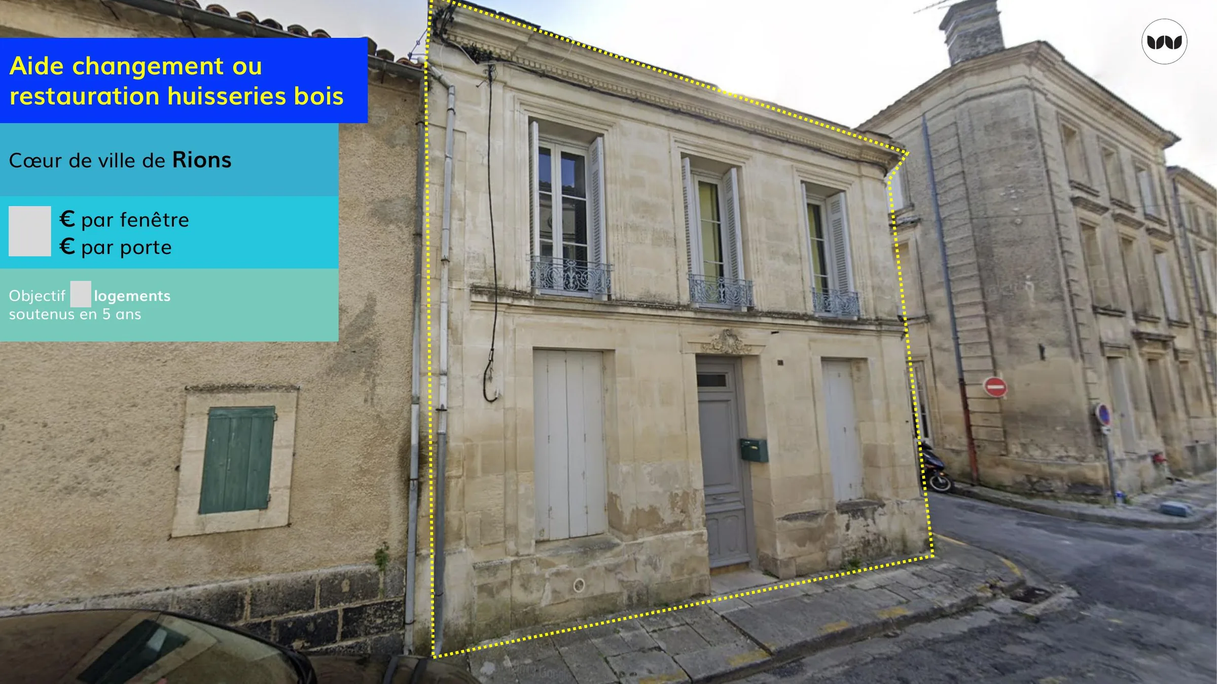 Aide au changement ou à la restauration des huisseries bois à Rions