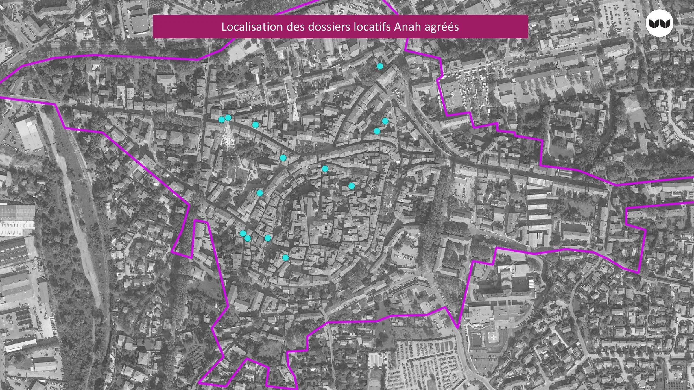 Répartition des dossiers locatifs Anah agréés dans le centre ancien