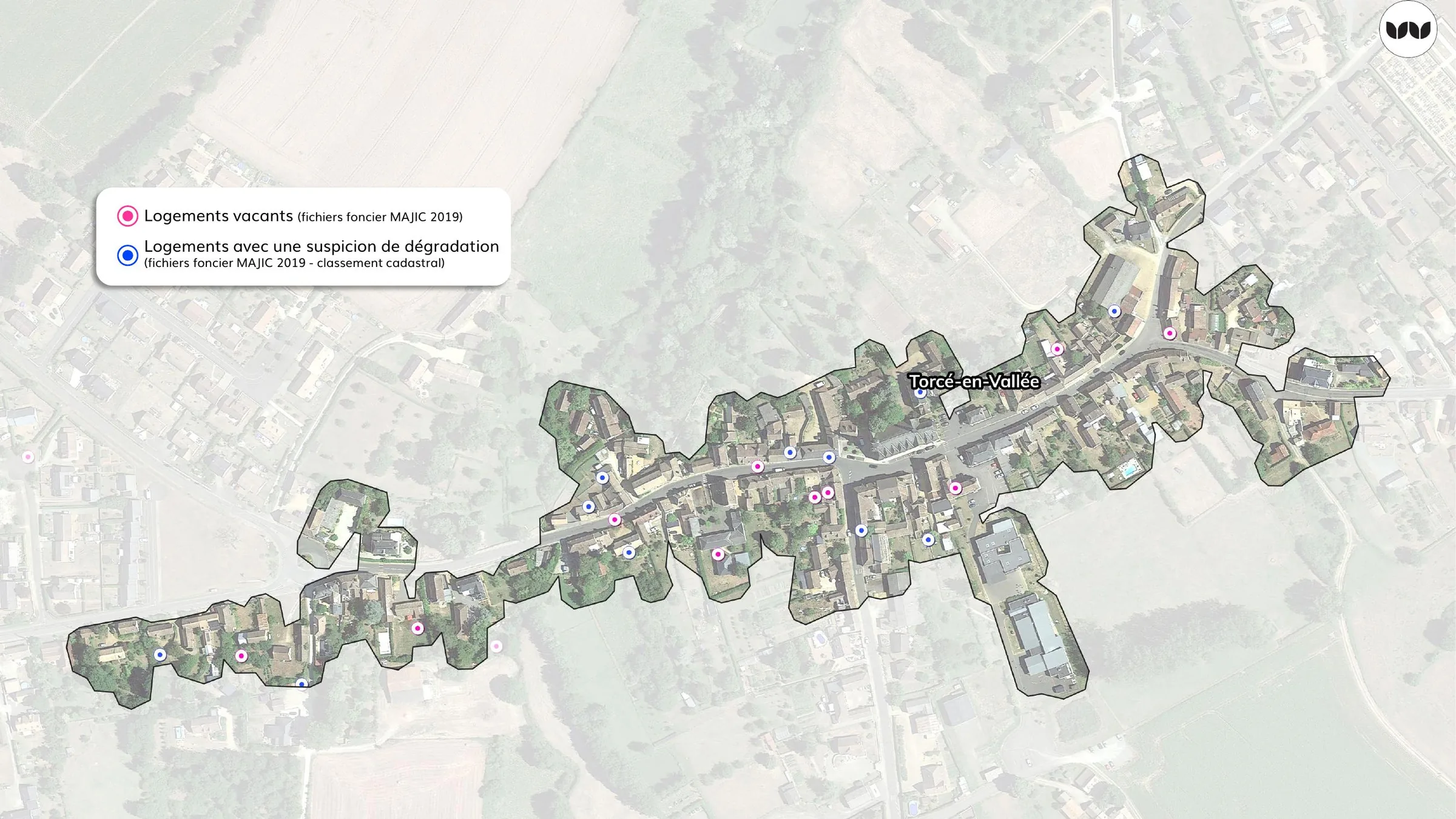 Logements vacants et suspicion de dégradation à Torcé-en-Vallée